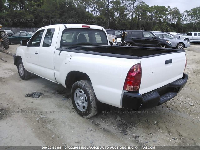 5TFTX4CN3FX068347 - 2015 TOYOTA TACOMA ACCESS CAB WHITE photo 3