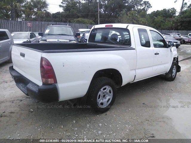 5TFTX4CN3FX068347 - 2015 TOYOTA TACOMA ACCESS CAB Weiß Foto 4