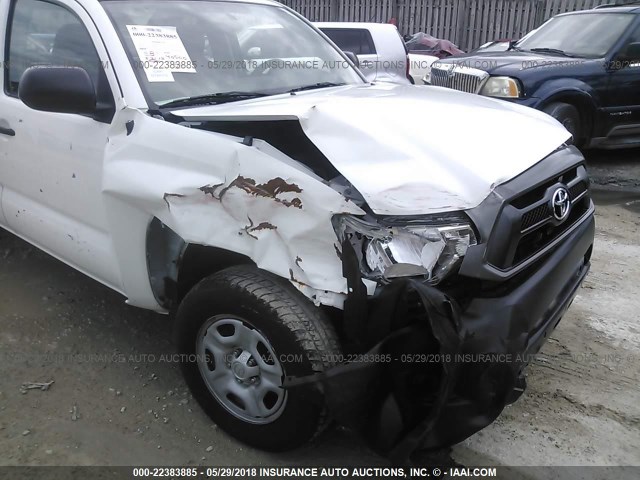 5TFTX4CN3FX068347 - 2015 TOYOTA TACOMA ACCESS CAB WHITE photo 6