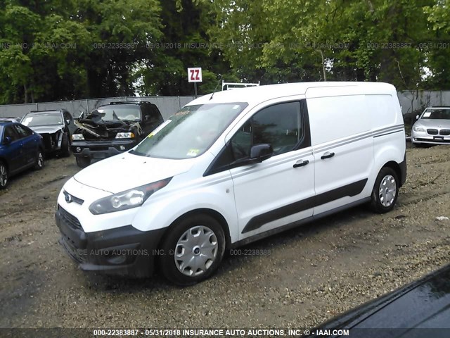 NM0LS7EX7F1225831 - 2015 FORD TRANSIT CONNECT XL WHITE photo 2