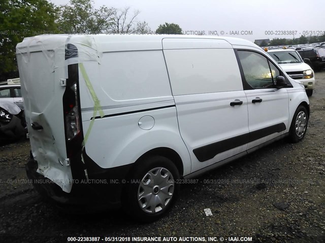 NM0LS7EX7F1225831 - 2015 FORD TRANSIT CONNECT XL WHITE photo 4