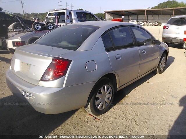 1G8AJ55F57Z138886 - 2007 SATURN ION LEVEL 2 SILVER photo 4