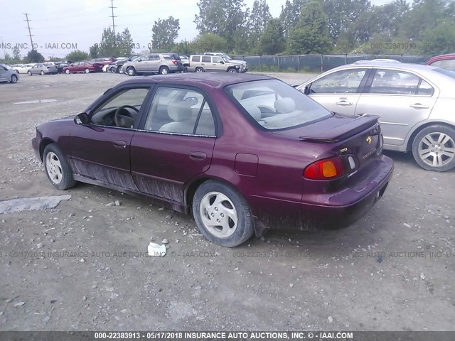 2T1BR18E6WC098888 - 1998 TOYOTA COROLLA VE/CE/LE MAROON photo 3