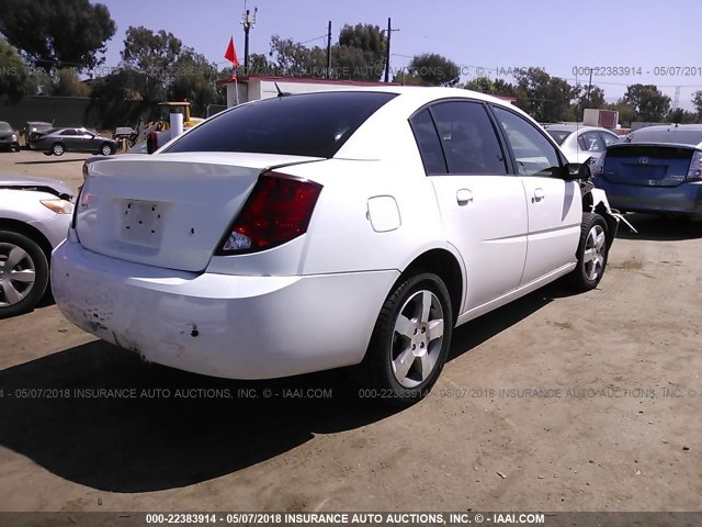 1G8AL58F97Z170939 - 2007 SATURN ION LEVEL 3 WHITE photo 4