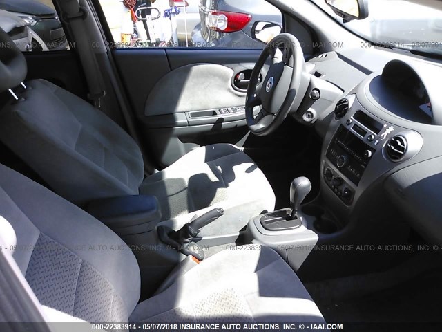 1G8AL58F97Z170939 - 2007 SATURN ION LEVEL 3 WHITE photo 5