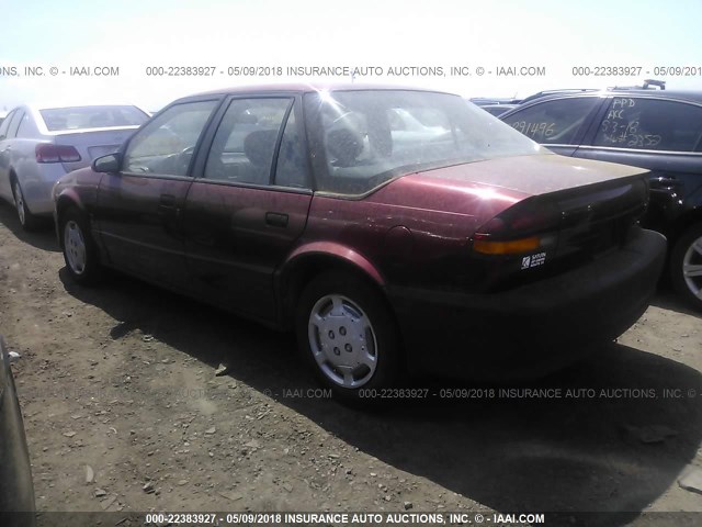 1G8ZH5595PZ239872 - 1993 SATURN SL1 RED photo 3