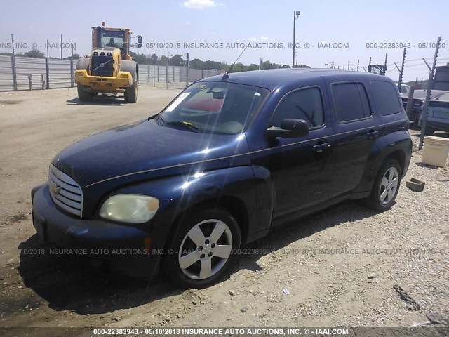 3GNBAADB8AS638506 - 2010 CHEVROLET HHR LS BLUE photo 2