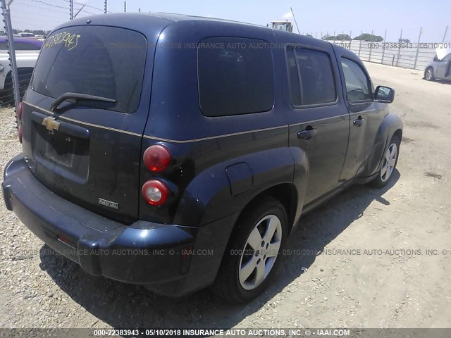 3GNBAADB8AS638506 - 2010 CHEVROLET HHR LS BLUE photo 4