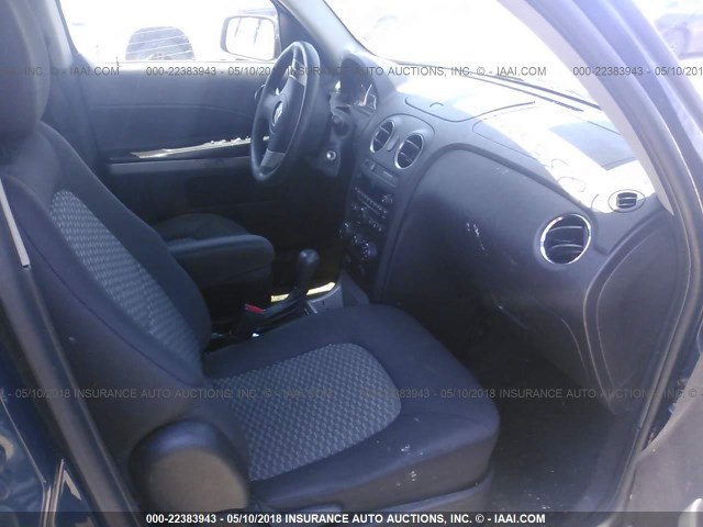 3GNBAADB8AS638506 - 2010 CHEVROLET HHR LS BLUE photo 5