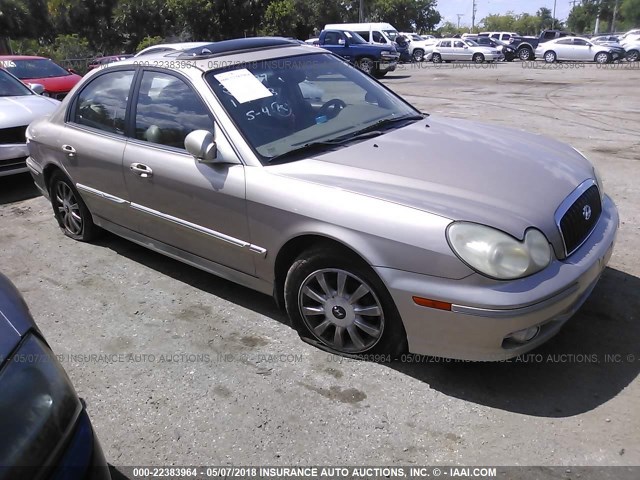 KMHWF35H85A209394 - 2005 HYUNDAI SONATA GLS/LX BEIGE photo 1