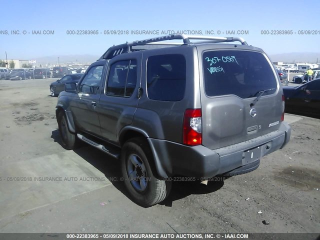 5N1ED28T74C609171 - 2004 NISSAN XTERRA XE/SE TAN photo 3