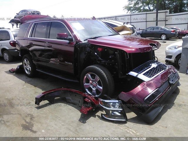 1GNSCBKC0JR269459 - 2018 CHEVROLET TAHOE C1500 LT RED photo 1