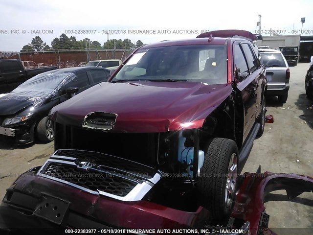 1GNSCBKC0JR269459 - 2018 CHEVROLET TAHOE C1500 LT RED photo 6