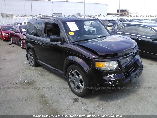 5J6YH18987L006376 - 2007 HONDA ELEMENT SC BURGUNDY photo 1