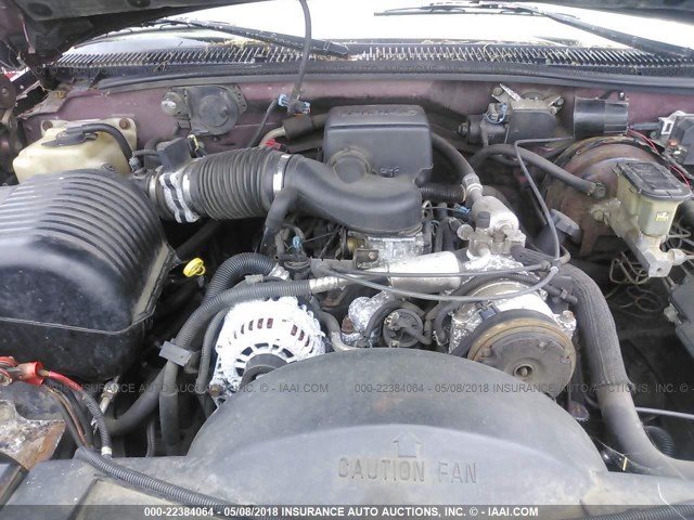 1GKFK16R7TJ732211 - 1996 GMC SUBURBAN K1500 MAROON photo 10