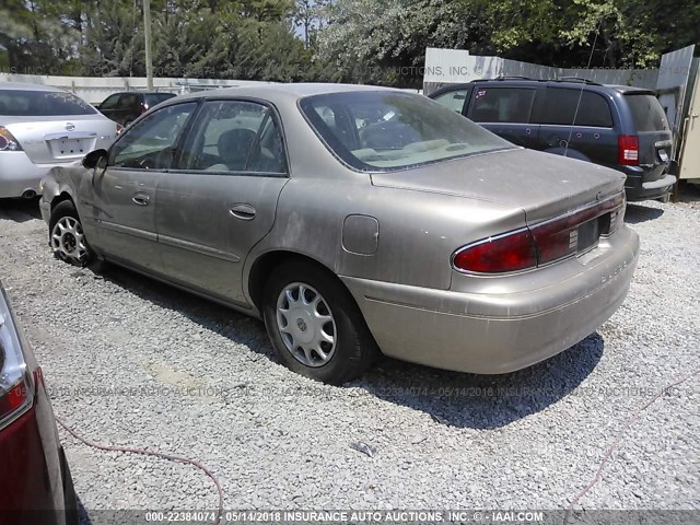 2G4WS52J331169649 - 2003 BUICK CENTURY CUSTOM TAN photo 3