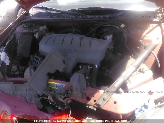 2G2WP552771149523 - 2007 PONTIAC GRAND PRIX RED photo 10