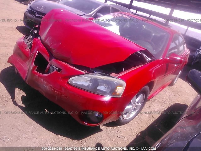 2G2WP552771149523 - 2007 PONTIAC GRAND PRIX RED photo 2