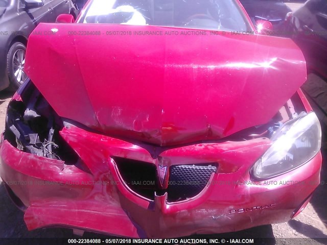 2G2WP552771149523 - 2007 PONTIAC GRAND PRIX RED photo 6