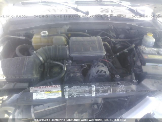 1J4GL48K23W586909 - 2003 JEEP LIBERTY SPORT/FREEDOM ვერცხლისფერი ფოტო 10