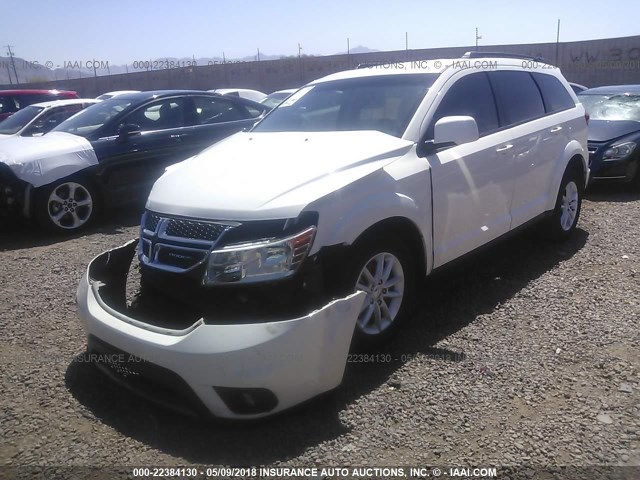 3C4PDCBB0DT675410 - 2013 DODGE JOURNEY SXT WHITE photo 2