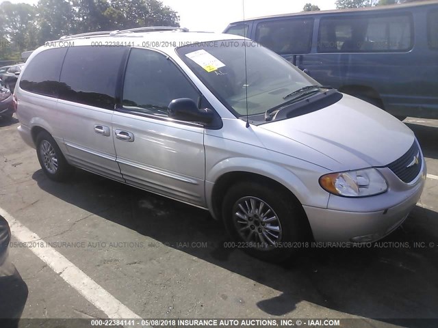 2C8GP64L42R782277 - 2002 CHRYSLER TOWN & COUNTRY LIMITED SILVER photo 1