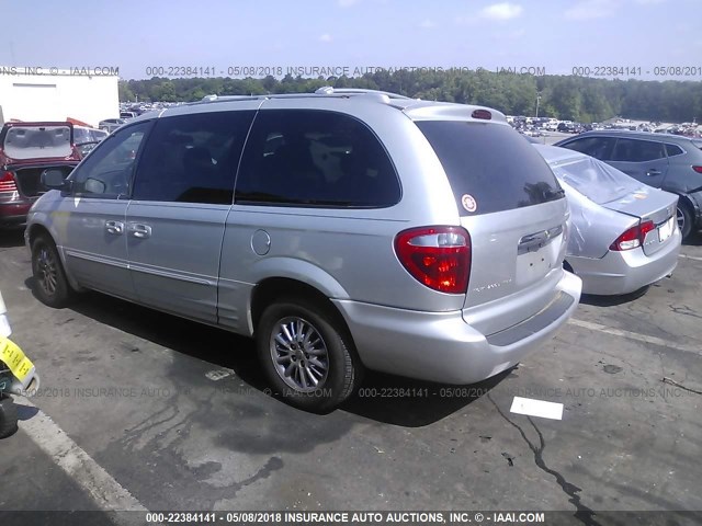 2C8GP64L42R782277 - 2002 CHRYSLER TOWN & COUNTRY LIMITED SILVER photo 3