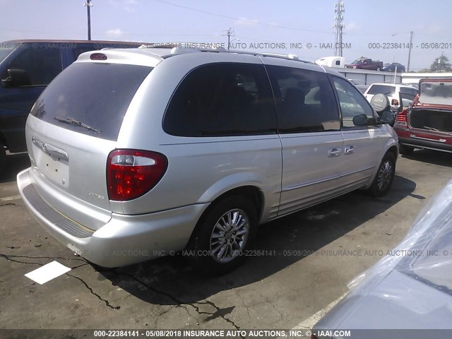 2C8GP64L42R782277 - 2002 CHRYSLER TOWN & COUNTRY LIMITED SILVER photo 4