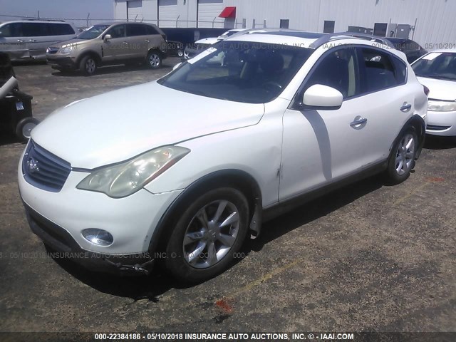 JNKAJ09E88M306236 - 2008 INFINITI EX35 JOURNEY WHITE photo 2