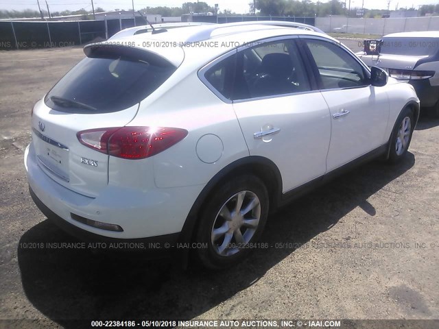 JNKAJ09E88M306236 - 2008 INFINITI EX35 JOURNEY WHITE photo 4