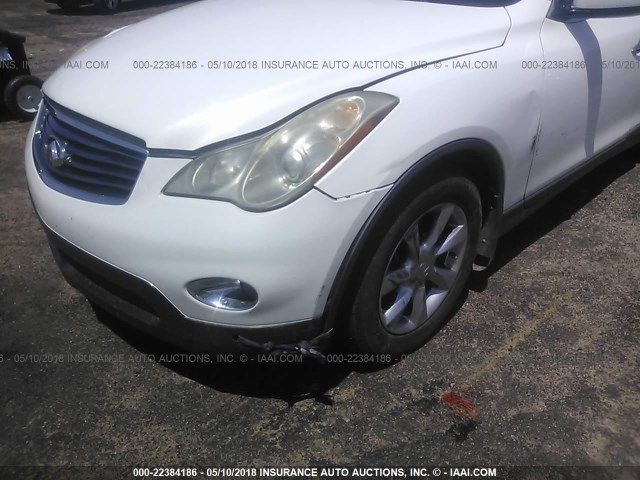 JNKAJ09E88M306236 - 2008 INFINITI EX35 JOURNEY WHITE photo 6