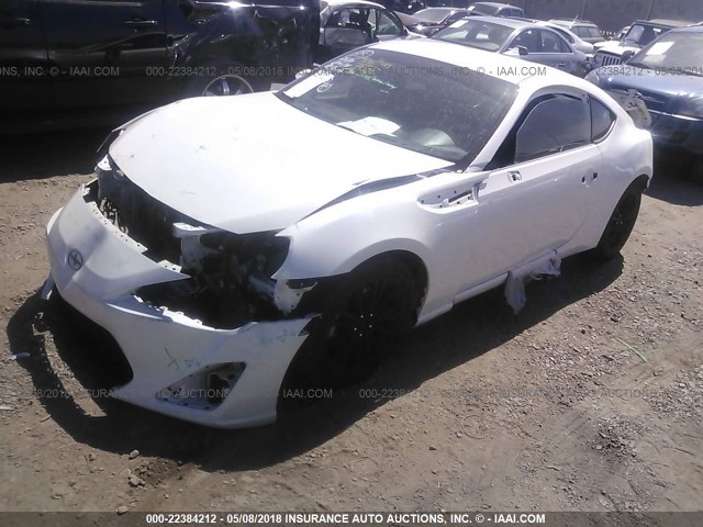 JF1ZNAA14E8707154 - 2014 TOYOTA SCION FR-S თეთრი ფოტო 2