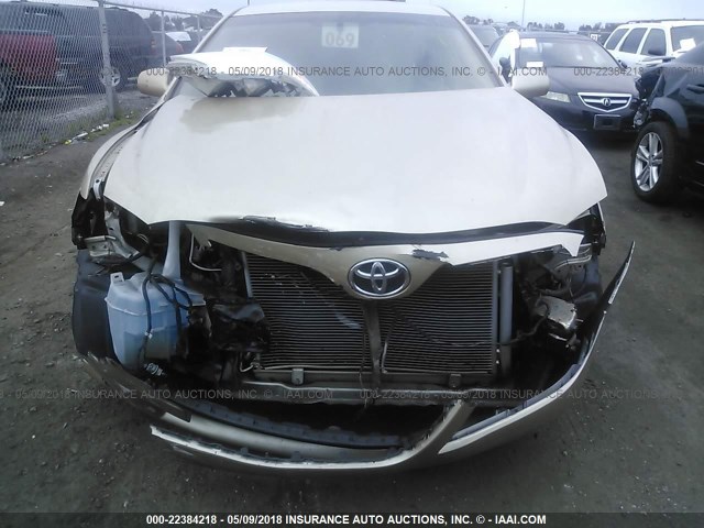 4T4BF3EK4AR058773 - 2010 TOYOTA CAMRY SE/LE/XLE GOLD photo 6