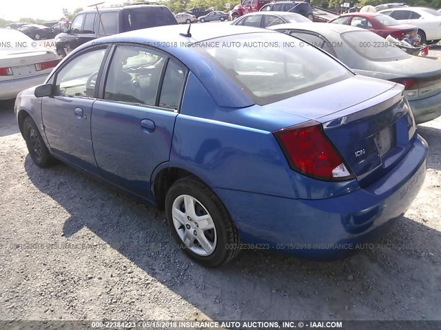 1G8AJ55F56Z117793 - 2006 SATURN ION LEVEL 2 BLUE photo 3