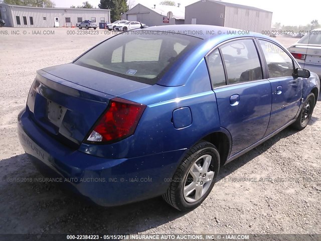 1G8AJ55F56Z117793 - 2006 SATURN ION LEVEL 2 BLUE photo 4