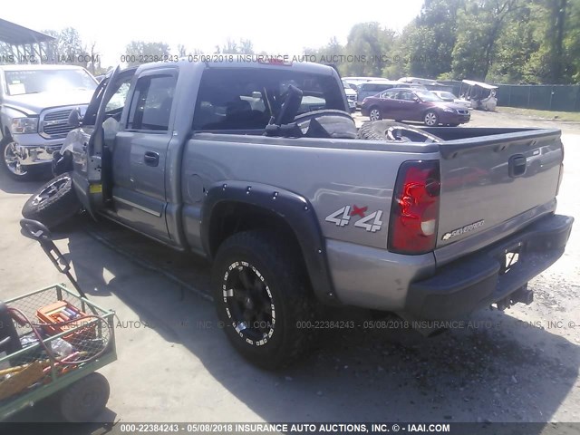 2GCEK13V871108099 - 2007 CHEVROLET SILVERADO K1500 CLASSIC CREW CAB GRAY photo 3