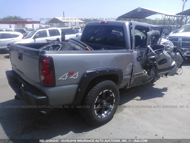 2GCEK13V871108099 - 2007 CHEVROLET SILVERADO K1500 CLASSIC CREW CAB GRAY photo 4