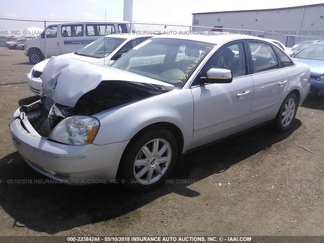 1FAHP28125G135492 - 2005 FORD FIVE HUNDRED LIMITED SILVER photo 2