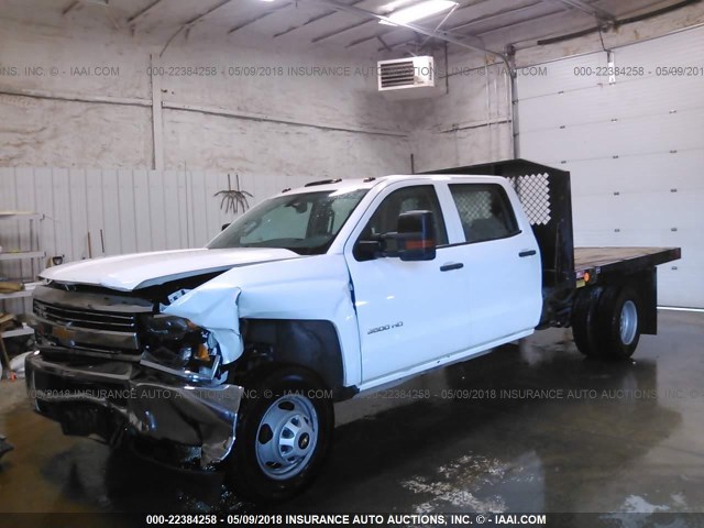 1GB4KYCG1FF566553 - 2015 CHEVROLET SILVERADO K3500 WHITE photo 2