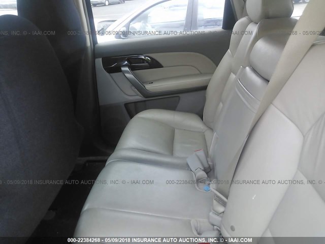 2HNYD28298H510874 - 2008 ACURA MDX GRAY photo 8