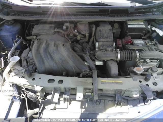 3N1CE2CP4FL377609 - 2015 NISSAN VERSA NOTE S/S PLUS/SV/SL/SR BLUE photo 10