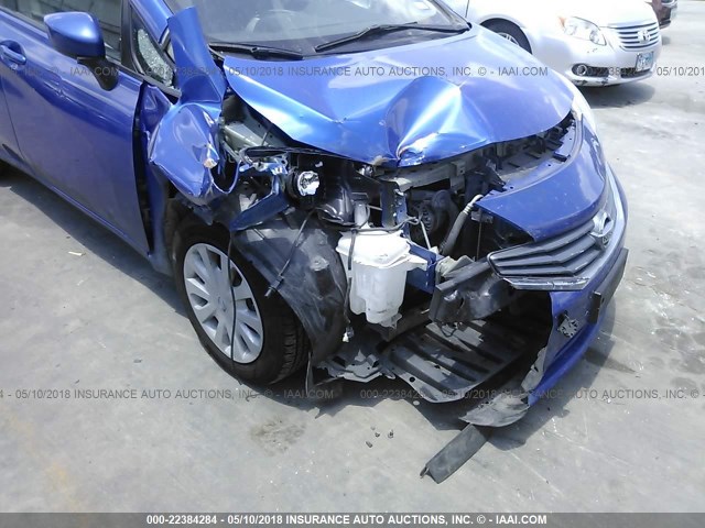 3N1CE2CP4FL377609 - 2015 NISSAN VERSA NOTE S/S PLUS/SV/SL/SR BLUE photo 6