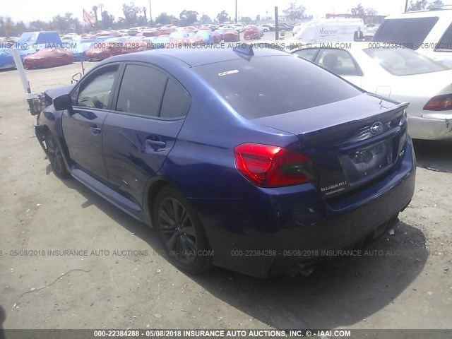 JF1VA1B69G9823659 - 2016 SUBARU WRX BLUE photo 3