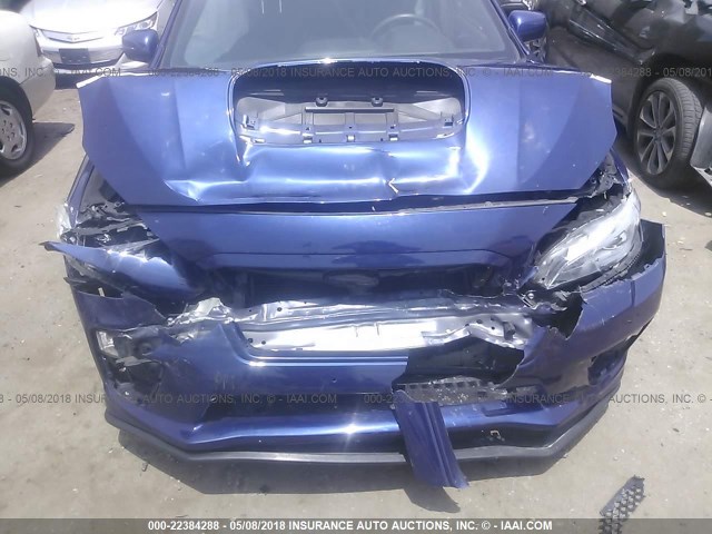 JF1VA1B69G9823659 - 2016 SUBARU WRX BLUE photo 6