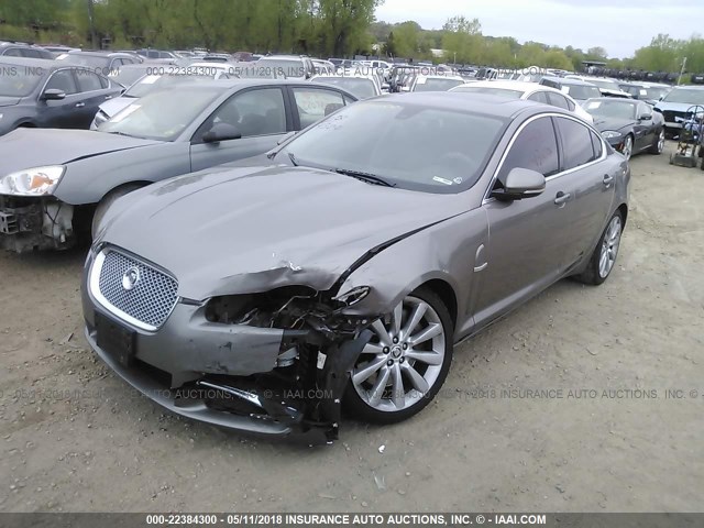 SAJWA0GB7ALR57645 - 2010 JAGUAR XF PREMIUM TAN photo 2