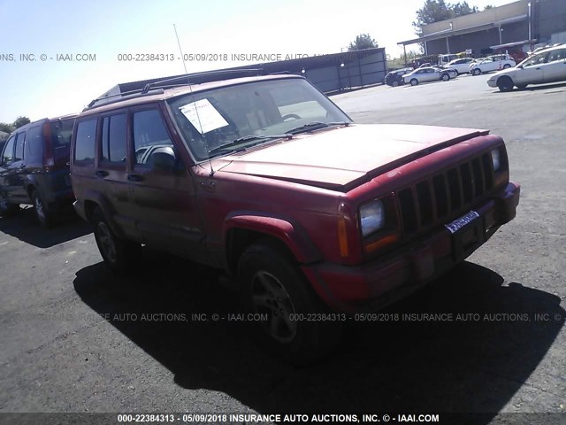 1J4FF68S5XL511563 - 1999 JEEP CHEROKEE SPORT/CLASSIC RED photo 1