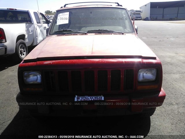 1J4FF68S5XL511563 - 1999 JEEP CHEROKEE SPORT/CLASSIC წითელი ფოტო 6