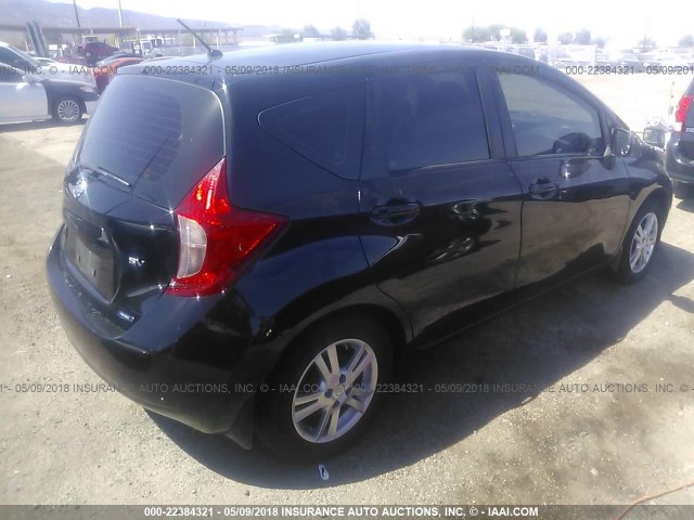 3N1CE2CP7EL379532 - 2014 NISSAN VERSA NOTE S/S PLUS/SV/SL BLACK photo 4