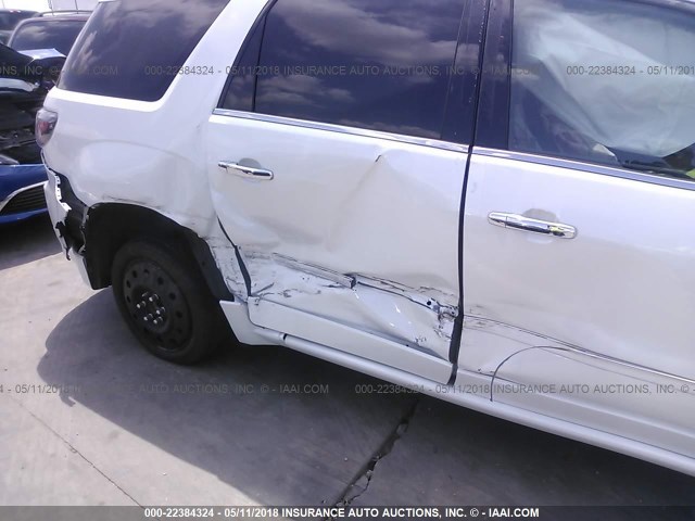 1GKKRTKDXGJ141196 - 2016 GMC ACADIA DENALI WHITE photo 6