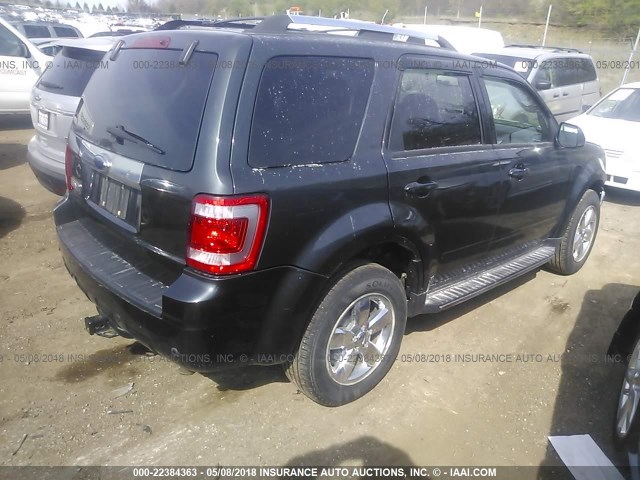 1FMCU04G19KB62659 - 2009 FORD ESCAPE LIMITED GRAY photo 4